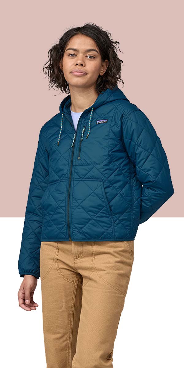 W's Diamond Quilted Bomber Hoody