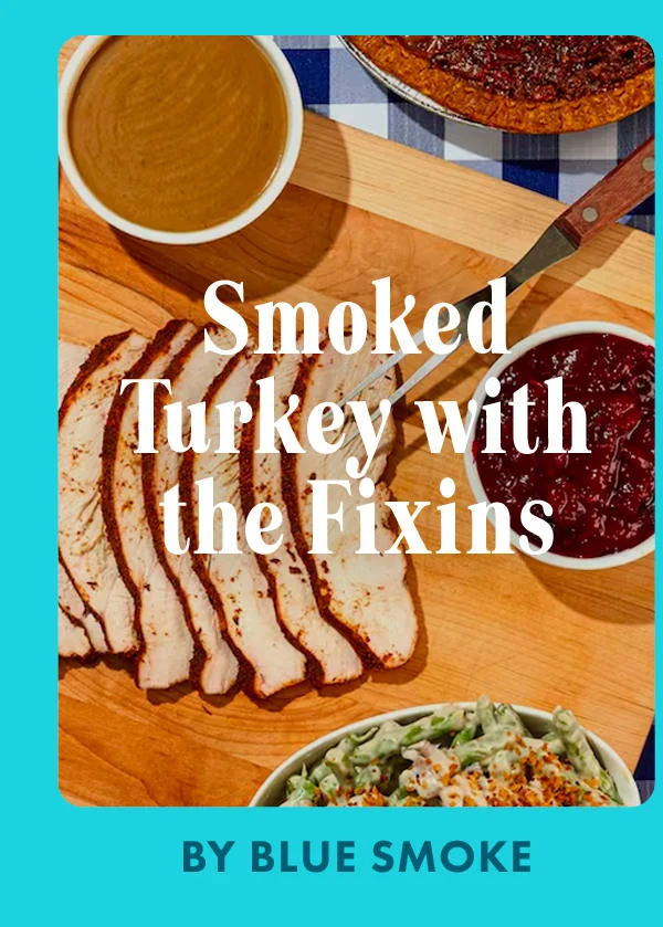 Smoked Turkey With The Fixins