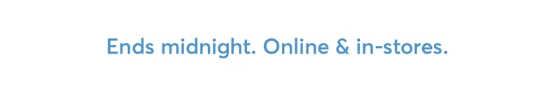 Ends midnight (!)