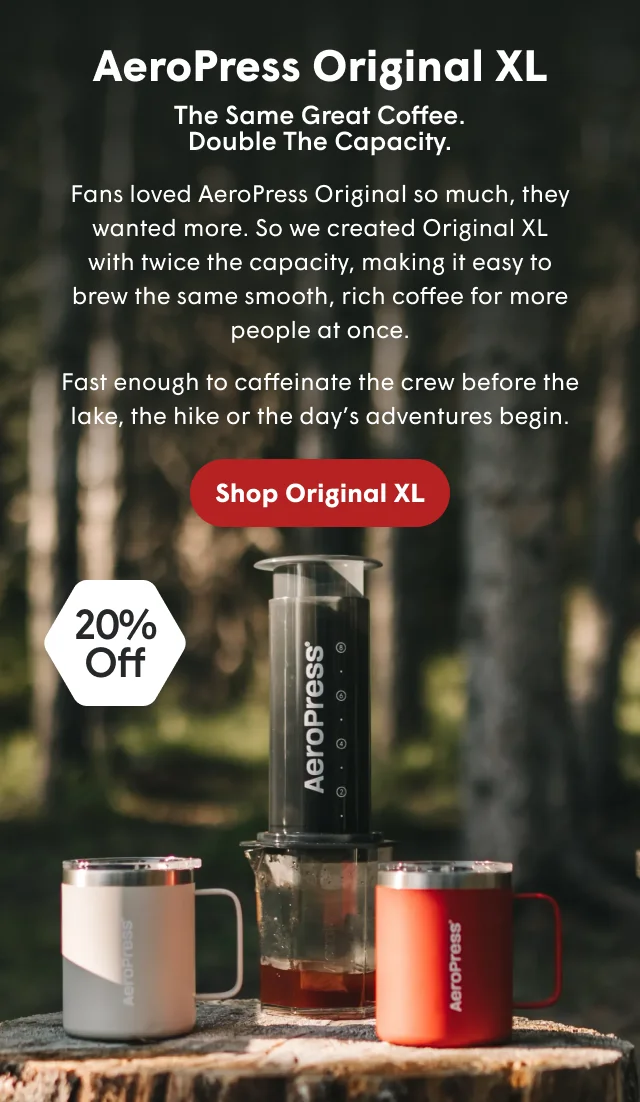20% off aeropress original xl