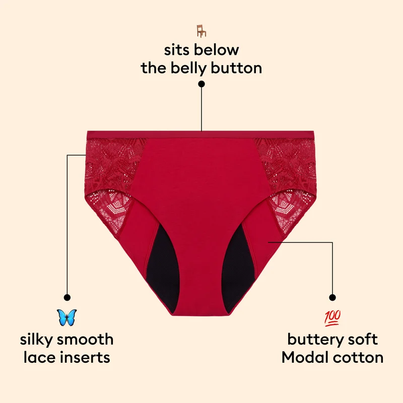 🪑sits below the belly button, buttery soft Modal cotton, silky smooth lace inserts
