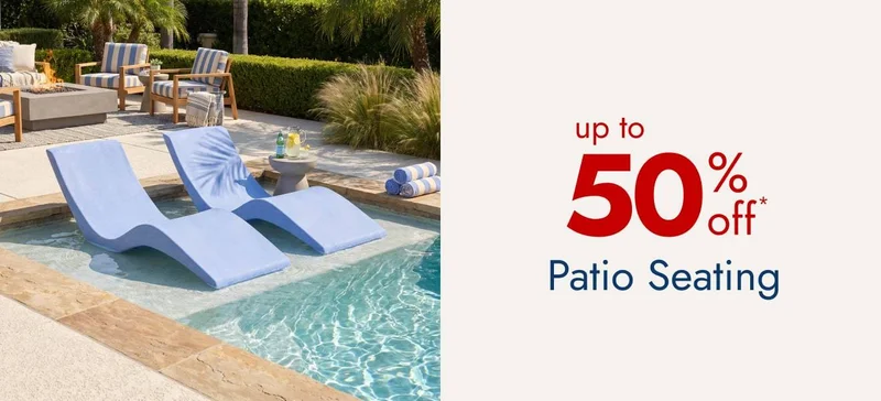 Up to 50%--Patio Seating