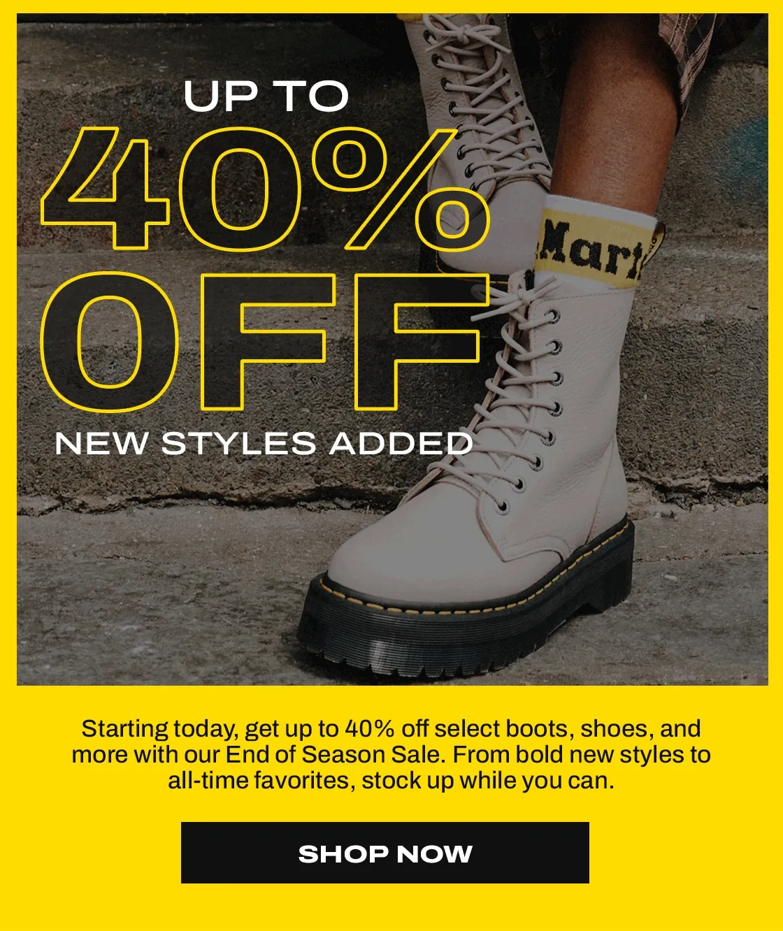 Shop our End of Season Sale Now