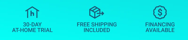 30-day at-home trial. Free shipping included. Financing available.