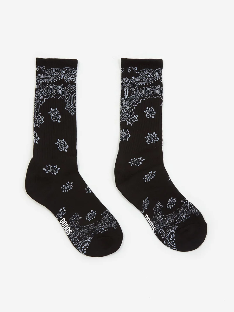 Image of Goodhood Worldwide Bandana Sock - Black