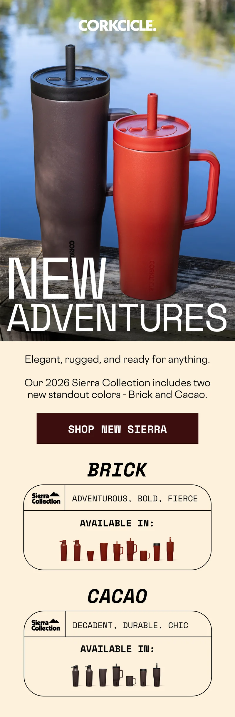 Shop NEW Brick + Cacao drinkware