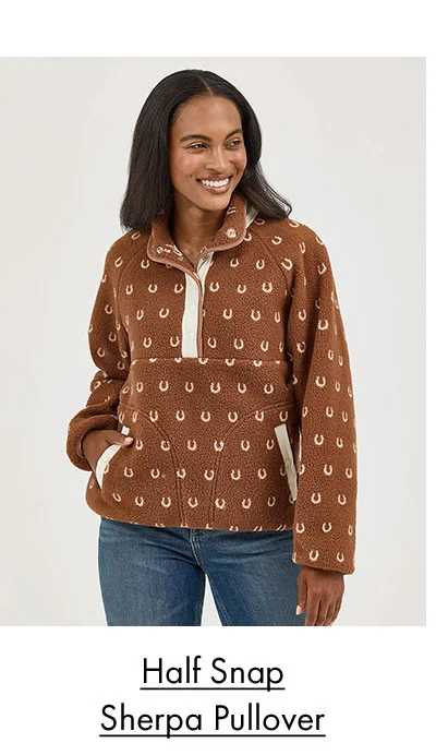 Half Snap Sherpa Pullover