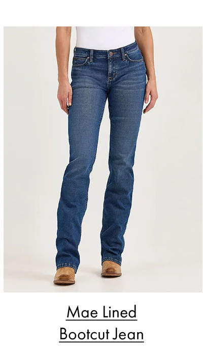 Mae Lined Bootcut Jean
