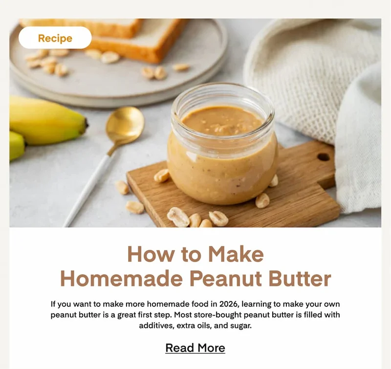Homemade Peanut Butter