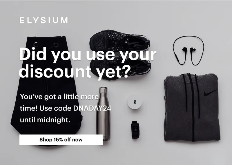 ELYSIUM | Did you use your discount yet? | Shop 15% off now