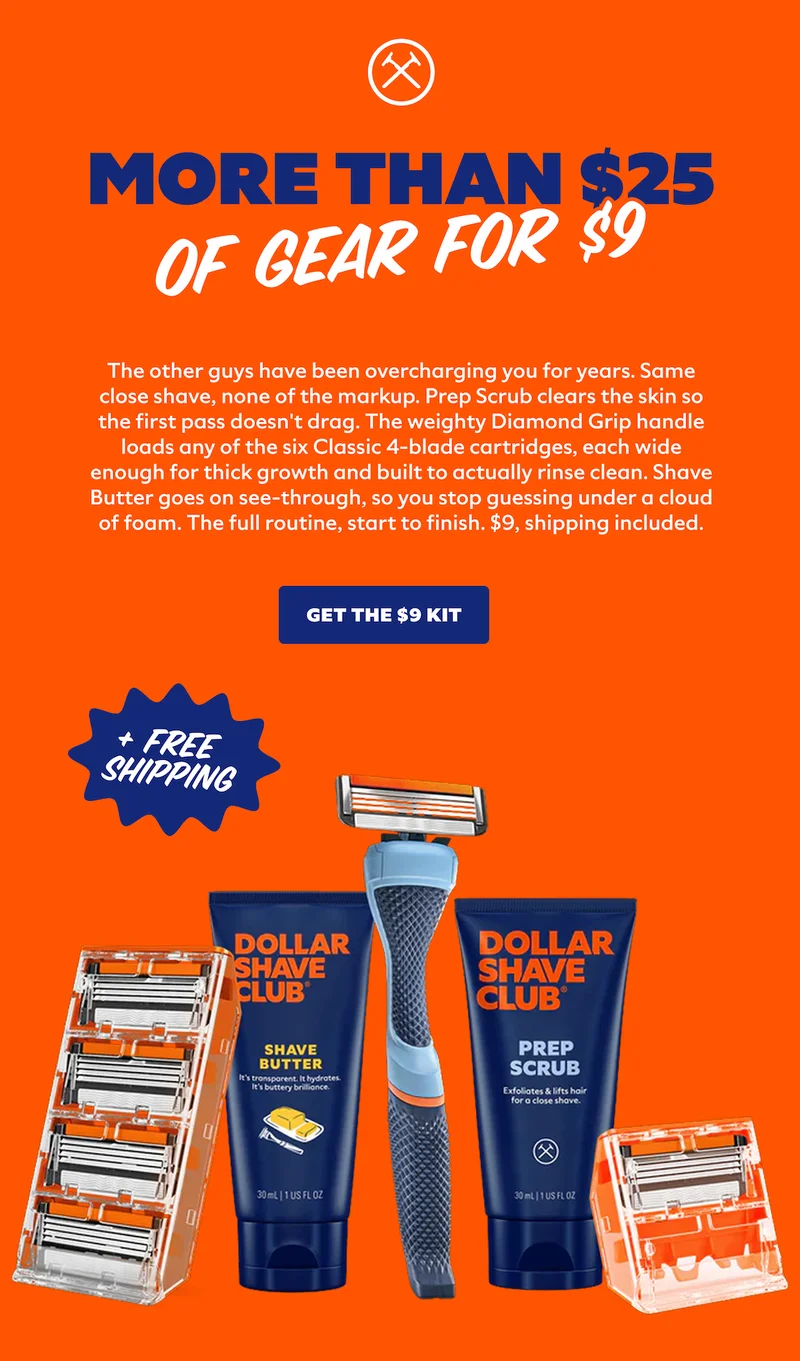MORE THAN $25 OF GEAR FOR $9