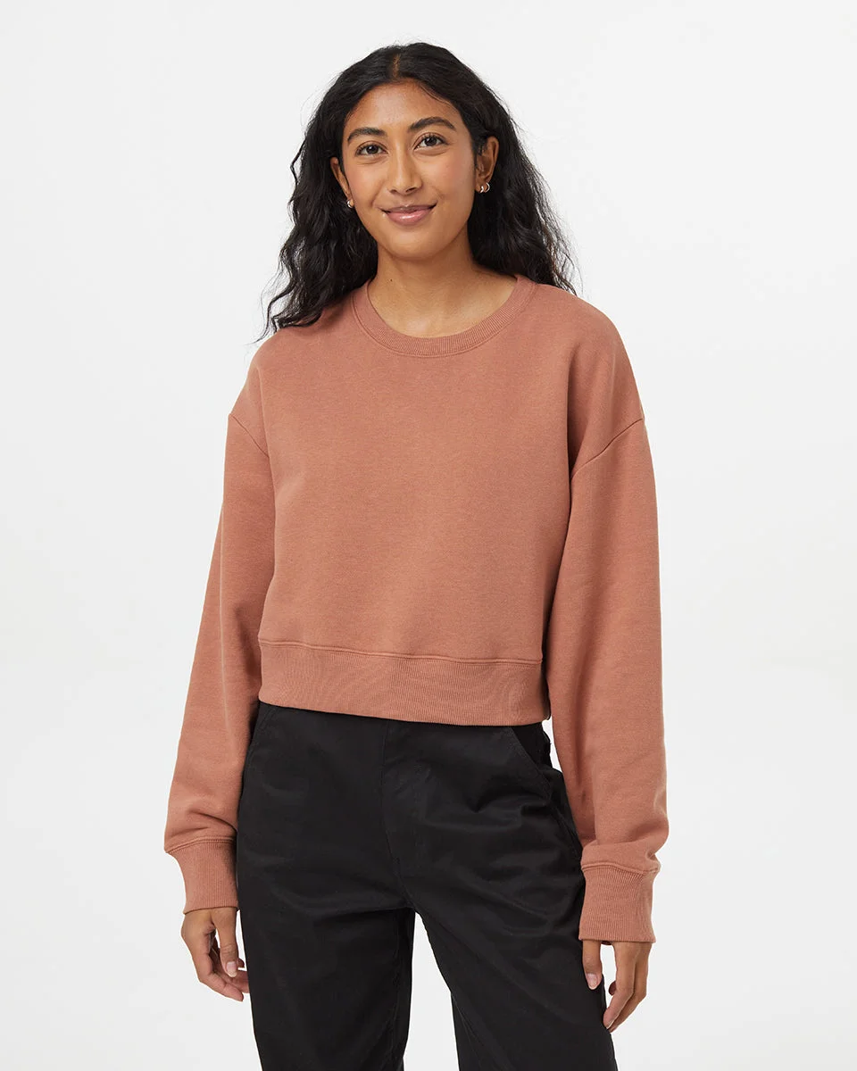 Image of TreeFleece Oversized Cropped Crew
