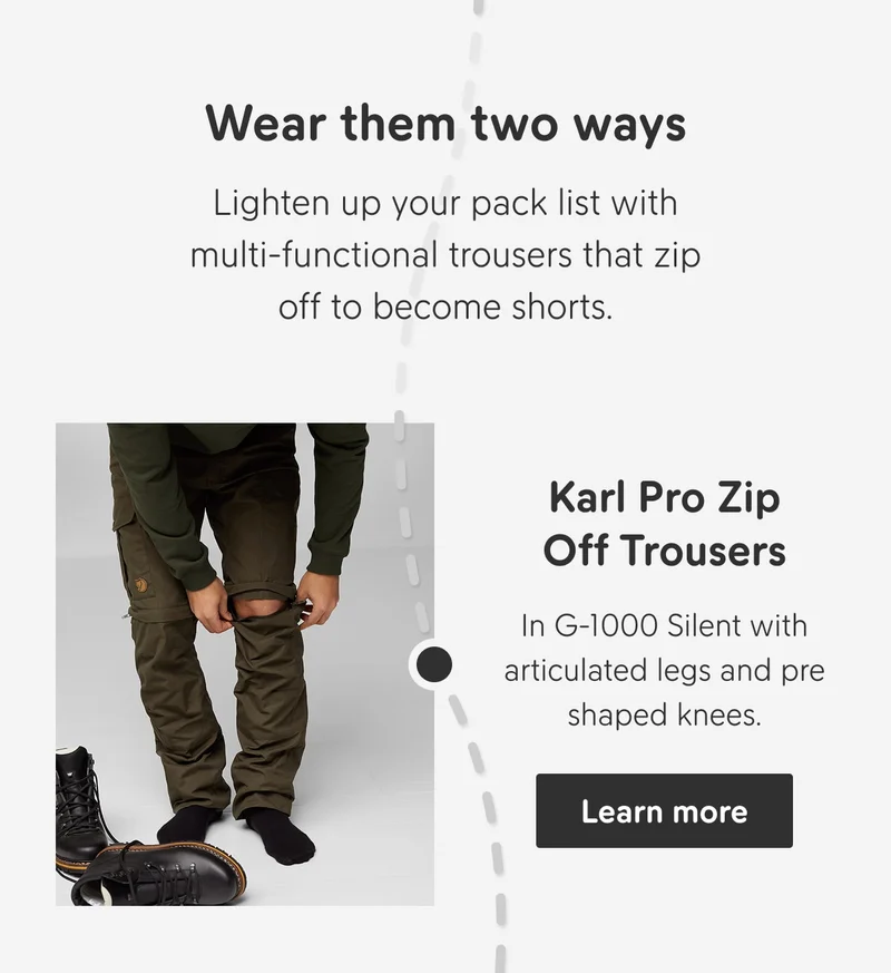 Karl Pro Zip-off Trousers M