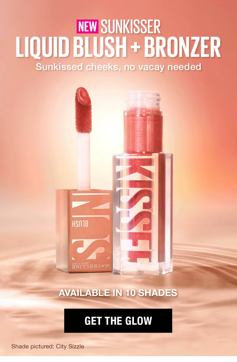 Get Glowy, Sunkissed Cheeks! NEW Sunkisser Liquid Blush + Bronzer. Av