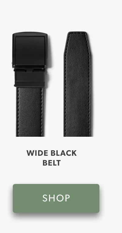 Wide Black Belt