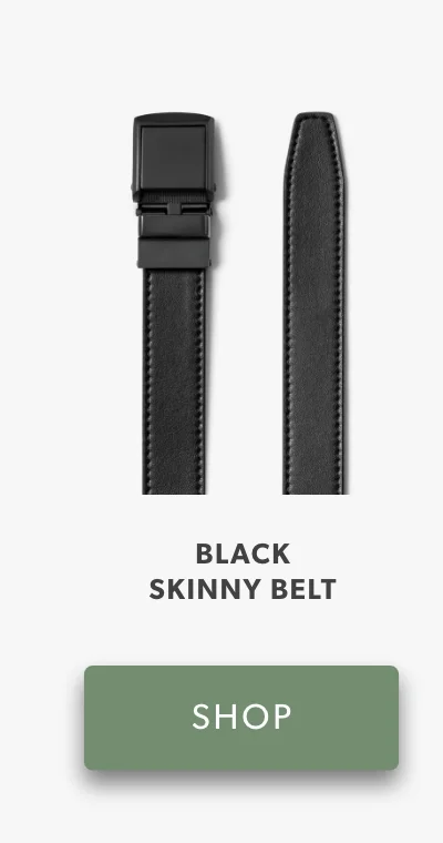 Skinny Black Belt