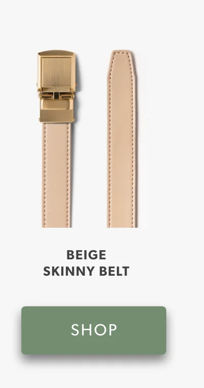 Skinny Beige Belt