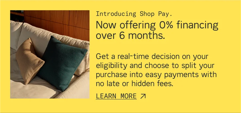 Shop now and pay over time with Shop Pay.
