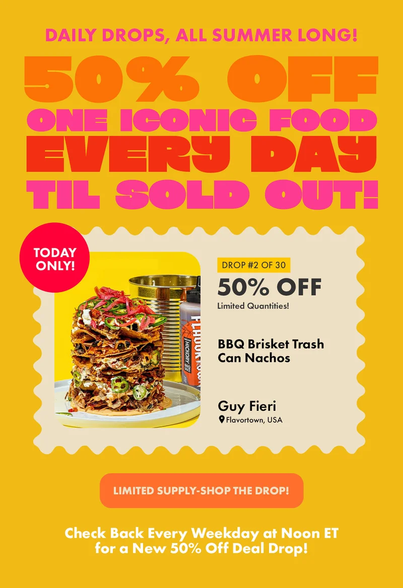 50% off daily drop
