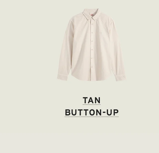 TAN BUTTON-UP