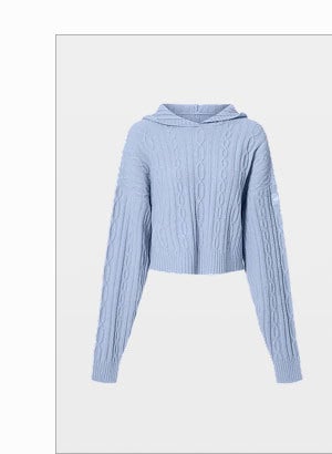Cable Knit Winter Bliss Hoodie