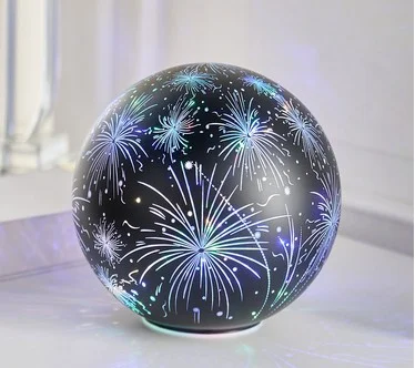 Illuminated 8" Celebration Fireworks Sphere by Valerie