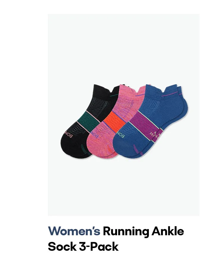 Women's Running Ankle Sock 3-Pack