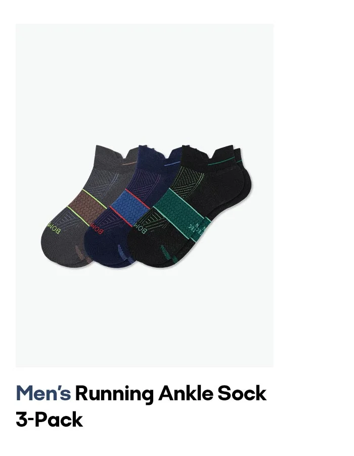 Men's Running Ankle Sock 3-Pack