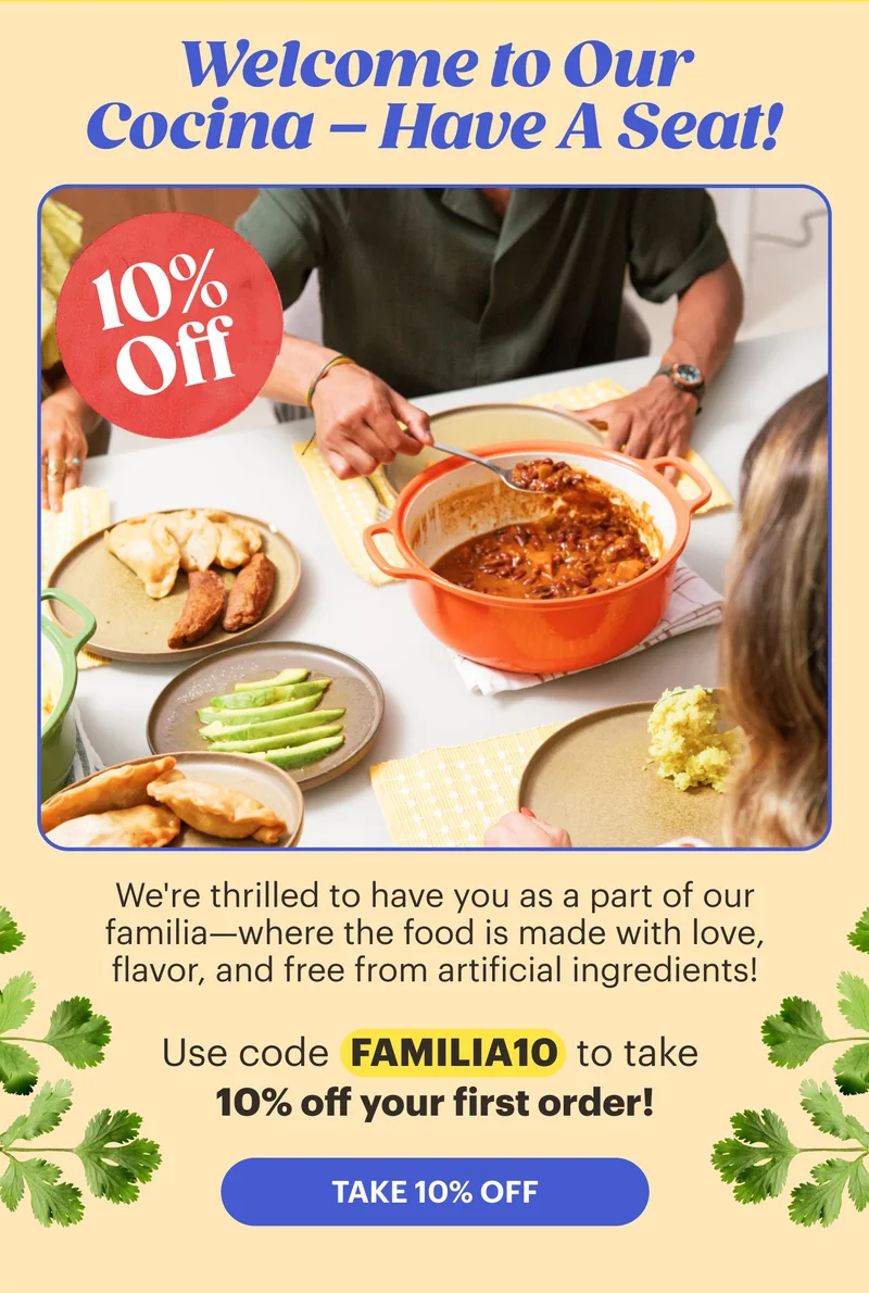 Welcome to Our Cocina – Have A Seat! TAKE 10% OFF