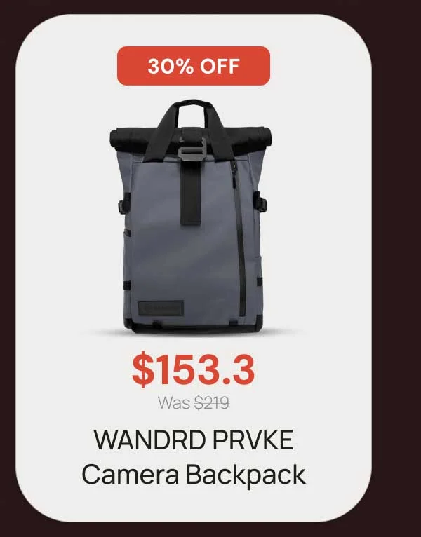 30% Off - $153.3 Wandrd PRVKE camera backpack
