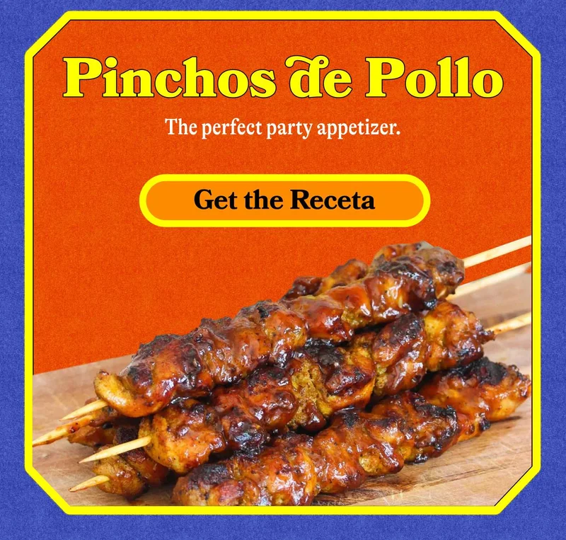 Pinchos de Pollo The perfect party appetizer. GET THE RECETA