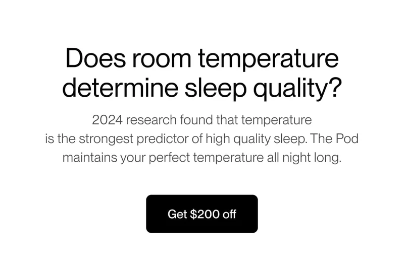 Does room temperature determine sleep quality?