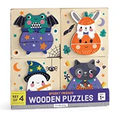 Spooky Friends Wooden Puzzle Set Spooky Friends Wooden Puzzle Set