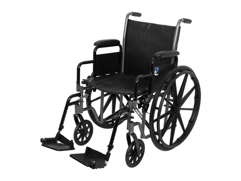 Folding Wheelchair with Adjustable Footrest