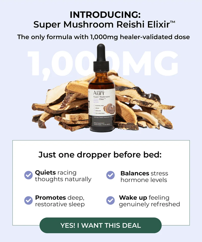 Introducing: Super Mushroom Reishi Elixir The only formula with 1000mh healer-validated dose.