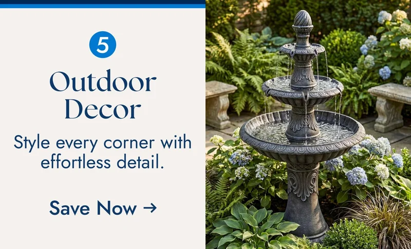Save on Outdoor Decor
