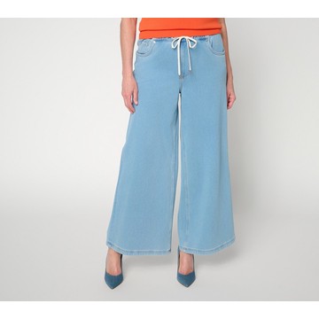 Carla Rockmore Collection RegularPull-On Knit Denim Straight Jeans