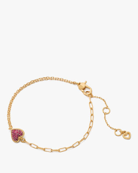 With All My Heart Pavé Line Bracelet