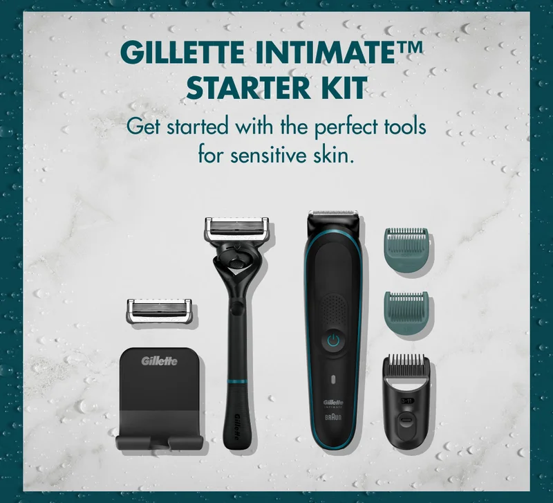 GILLETTE INTIMATE™ STARTER KIT - Get started with the perfect tools for sensitive skin.