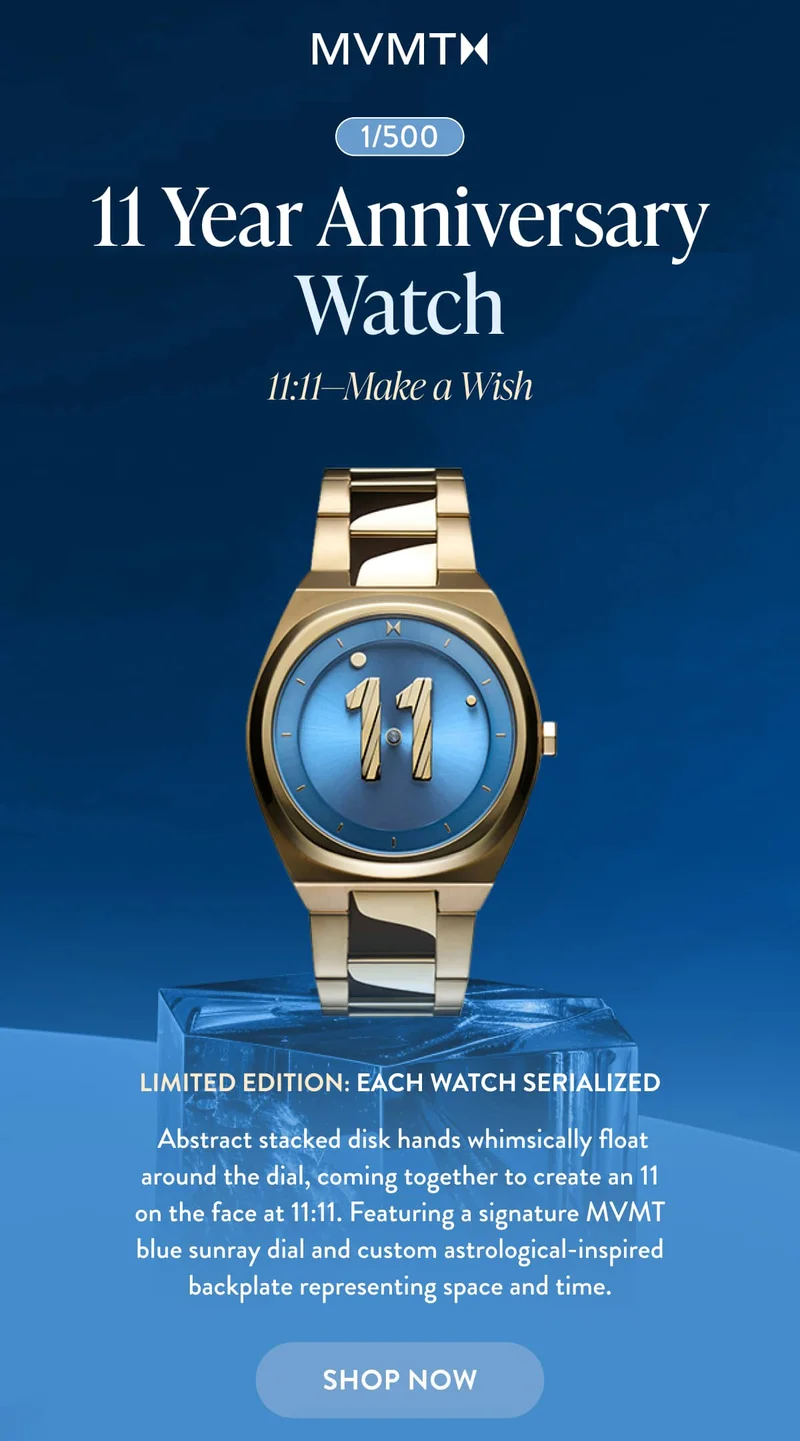 11 Year Anniversary Watch