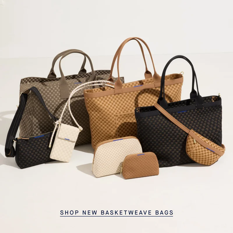SHOP NEW BASKETWEAVE BAGS