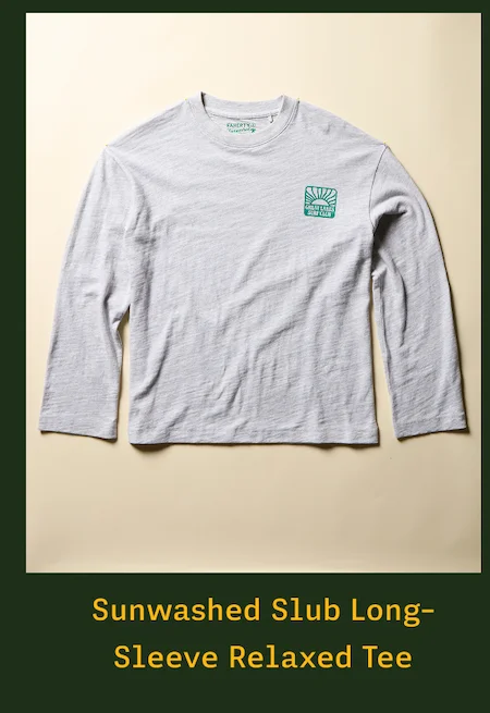 Sunwashed Slub Long-Sleeve Relaxed Tee