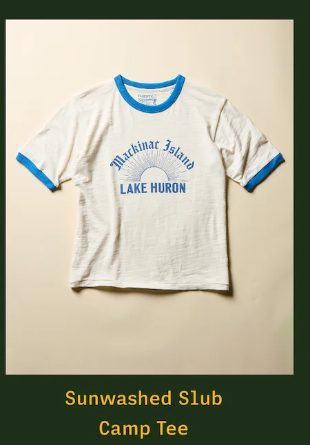 Sunwashed Slub Camp Tee