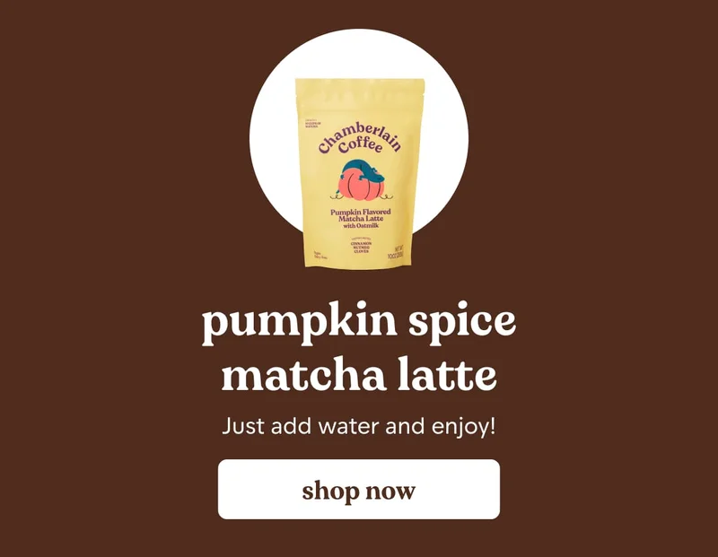 pumpkin spice matcha latte