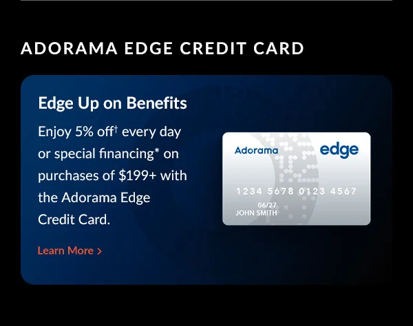 Adorama Edge Credit Card ~ Learn More