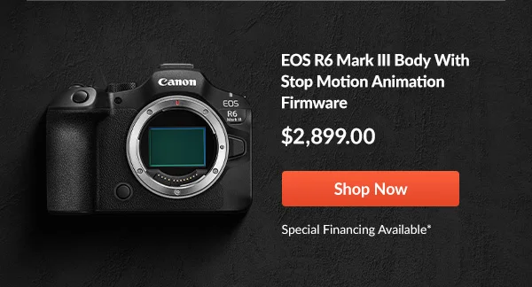 EOS R6 Mark III Body With Stop Motion Animation Firmware