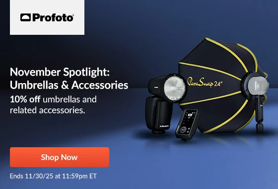 Profoto November Spotlight: Umbrellas & Accessories | Shop Now