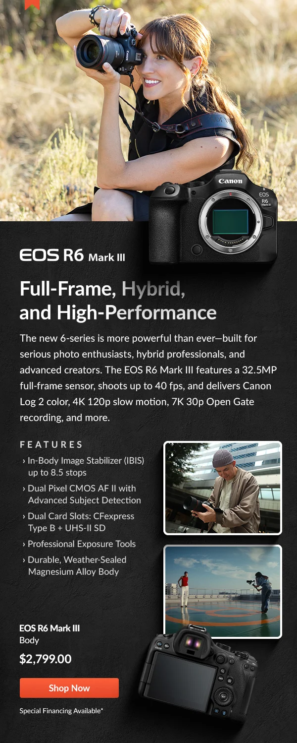 Meet the Canon EOS R6 III  Full-Frame, Hybrid, and High-Performance | Pre-Order