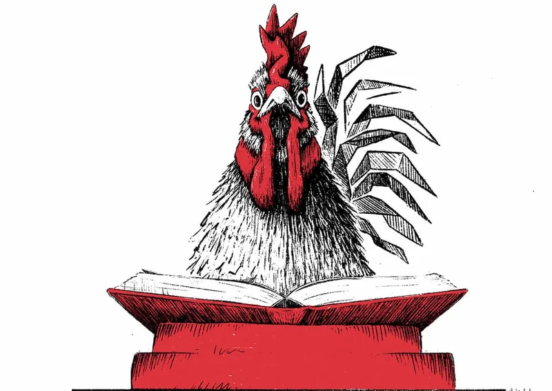 Rooster Book Illustration