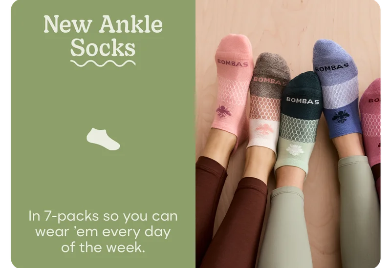 New Ankle Socks | In 7-packs so you can wear 'em every day of the week.
